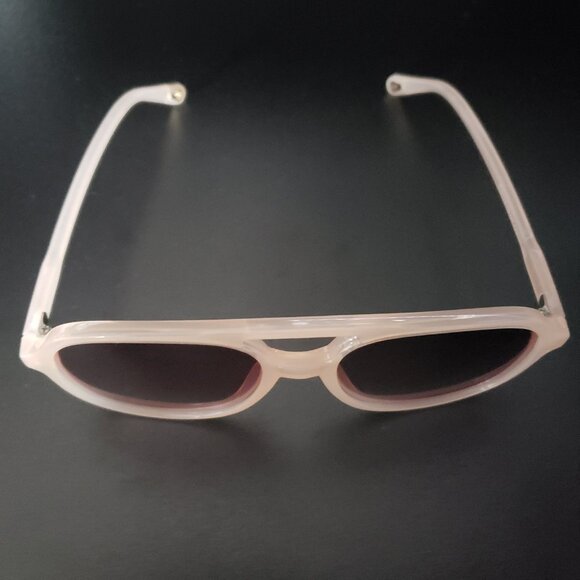 Retro Polarized Aviator Pink Light Brown Sunglasses [SOJOS] [56-20-143] - Picture 4 of 6